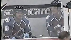 Adam Deadmarsh vs Slava Fetisov ; Adam Foote vs Vladimir Konstantinov