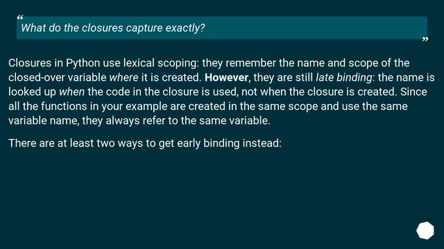 What do lambda function closures capture? смотреть онлайн