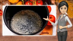 Рисовая каша с яблоками в мультиварке