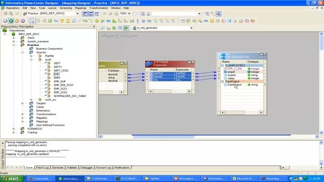 XML Generator transformation scenario in INFORMATICA by manish смотреть онлайн