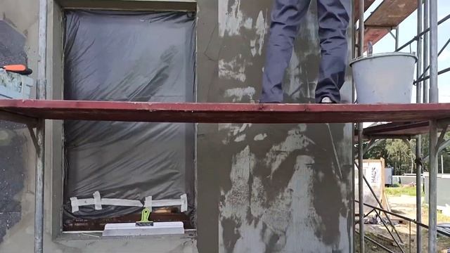 Базовый армирующий слой клей Procontact, сетка Bautex FasadPro на Дом за 100 Дней на Open Village