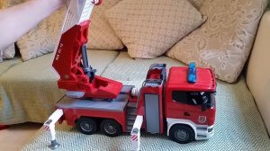Пожарная машина bruder scania