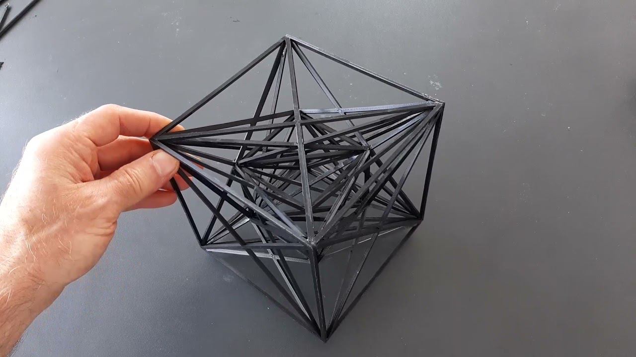 Куб Метатрона по доктору Левченко  V1.1 РАСПЕЧАТКА НА 3D-ПРИНТЕРЕ. Окончательные этапы сборки.