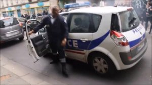 Voiture de police incendiée - Paris, 18 mai 2016