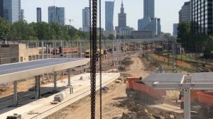 WARSZAWA ZACHODNIA BUDOWA STACJI MODERNIZACJA i POCIĄGI