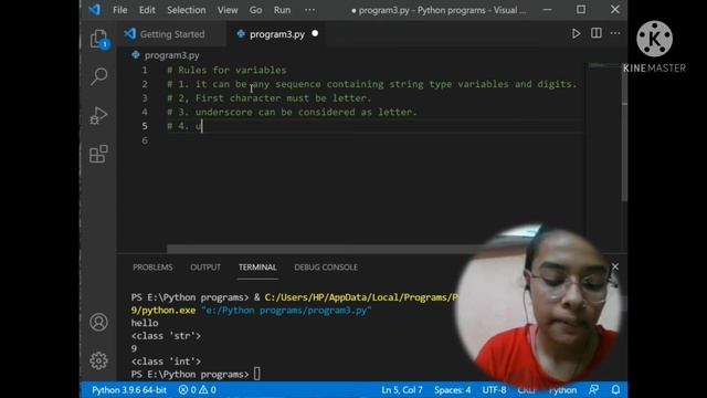 ➌-PYTHON TUTORIALS| what is Type() function in python |Rules of writing V̳a̳r̳i̳a̳b̳l̳e̳s̳
