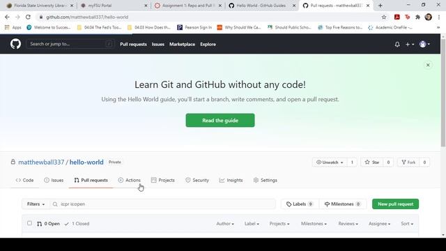 Github - Hello World Tutorial смотреть онлайн