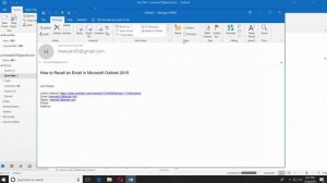 How to Recall an Email in Microsoft Outlook 2019