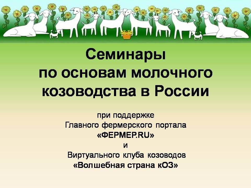 Инвестиционный проект молочное козоводство образец