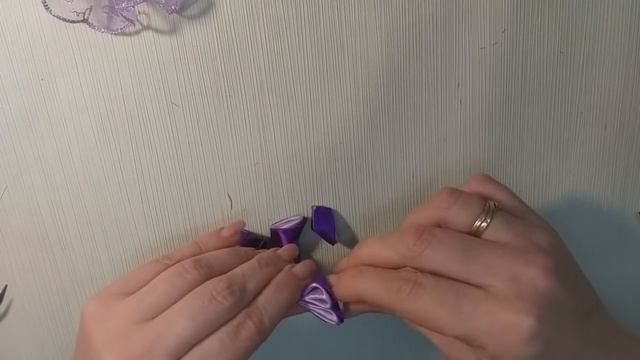 Резинки канзаши, МК  Простые канзаши  DIY Scrunchy With Kanzashi Flower