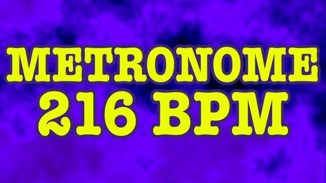 216 BPM Metronome - 10 Minute Metronome - 216BPM Click Track - 10 Minute Timer - Metrónomo 216 BPM смотреть онлайн