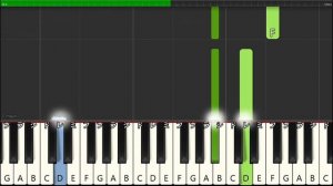 Terminator 2 Main Theme - EASY Piano Tutorial (Synthesia) / ターミネータ２テーマ曲【ピアノ簡単楽譜】by TAM