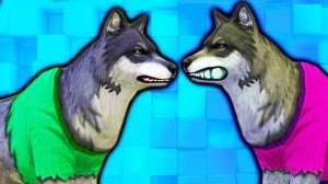 #2 ВОЛЧЬЯ СЕМЬЯ сражается с Оленем настоящая жизнь зверей в диком лесу симулятор жизни животных