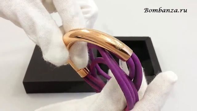 Браслет Qudo, Doppio RG Imperiale, фиолетовый 115087