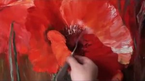 Игорь Сахаров  Рисуем маки  Уникальная техника