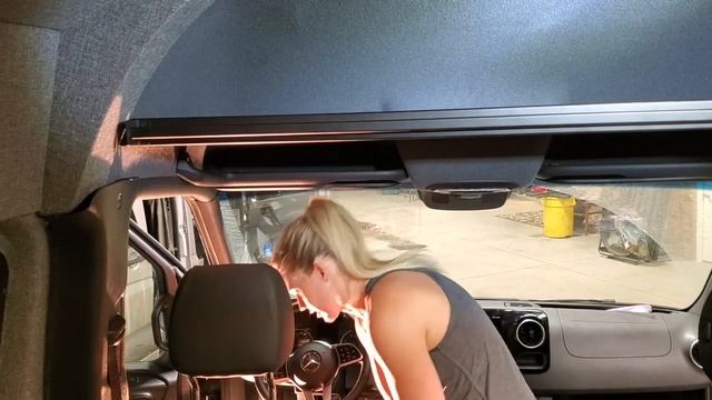 Sprinter Headliner Shelf Installation смотреть онлайн