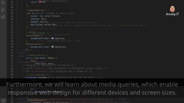 Mastering Advanced CSS Animations, Media Queries & More!  | Amatip IT | Tutorial Part 2