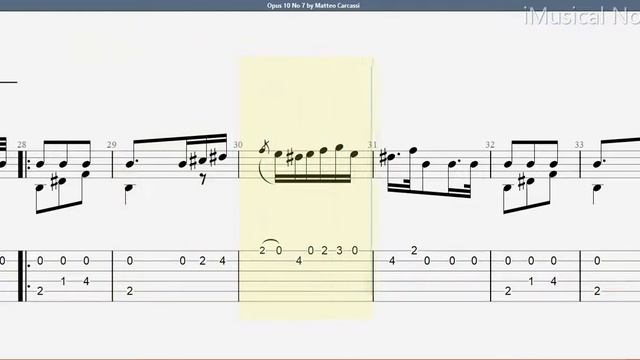 Guitar TAB - Matteo Carcassi : Opus 10 No 7 | Tutorial Sheet Lesson #iMn смотреть онлайн