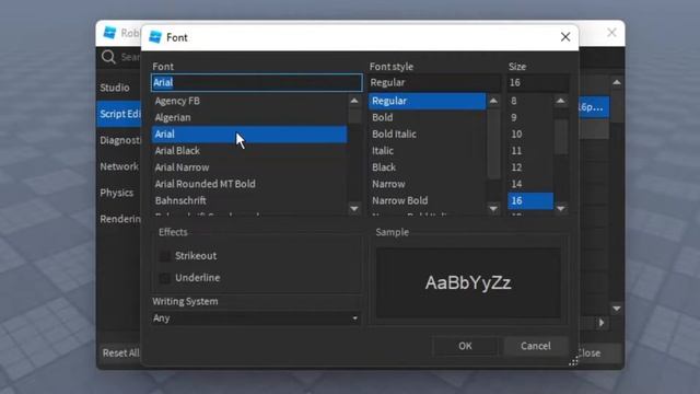 How to Change the Script Font in Roblox STUDIO! | Mini-Tutorial # 3