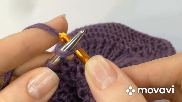 Закрытие петель платочной вязки при круговом вязании на спицах. Закрыть петли с помощью крючка