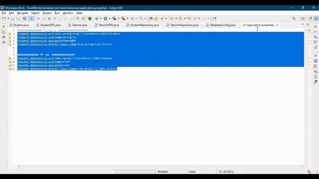 How to work with two ✌ databases in Single spring boot application? #database #postgres #mysql смотреть онлайн