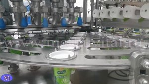 Автоматическая линия фасовки жидких продуктов в упаковку "стакан", станки для малого бизнеса
