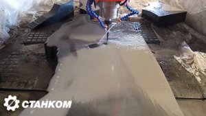 Суперскоростная обработка гранита на фрезере ЧПУ! Изготовление памятника из Габбро Диабаза