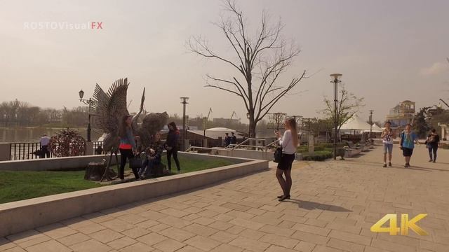 Ростов-на-Дону. Набережная. ВЕСНА. Ultra HD (4K) смотреть онлайн
