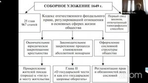 Лекция. Общество и экономика в XVII веке. Соборное уложение 1649 г.