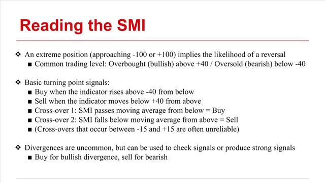 Stochastic Momentum Index Indicator смотреть онлайн