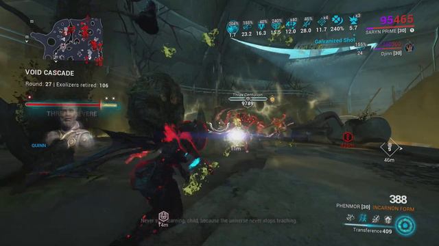 Void Cascade - Level Cap - Saryn, Phenmor, Ocucor | Warframe | PS5 смотреть онлайн