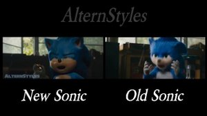 Sonic the Hedgehog Trailer 1# NEW vs OLD REDESIGN - COMPARATION I AlternMV