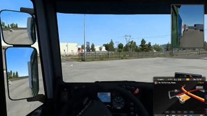 Парковка двойной сцепки от первого лица (ETS 2)