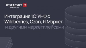 Интеграция 1С:УНФ с Wildberries, Ozon, Яндекс Маркет и др. маркетплейсами