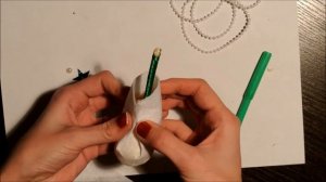 Новогодняя "Ёлочка- топотушка" из мишуры