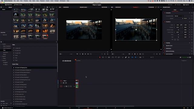 Как сделать стоп кадр в Davinci Resolve