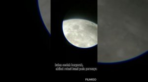 Moon observation using Reflector telescope F70076