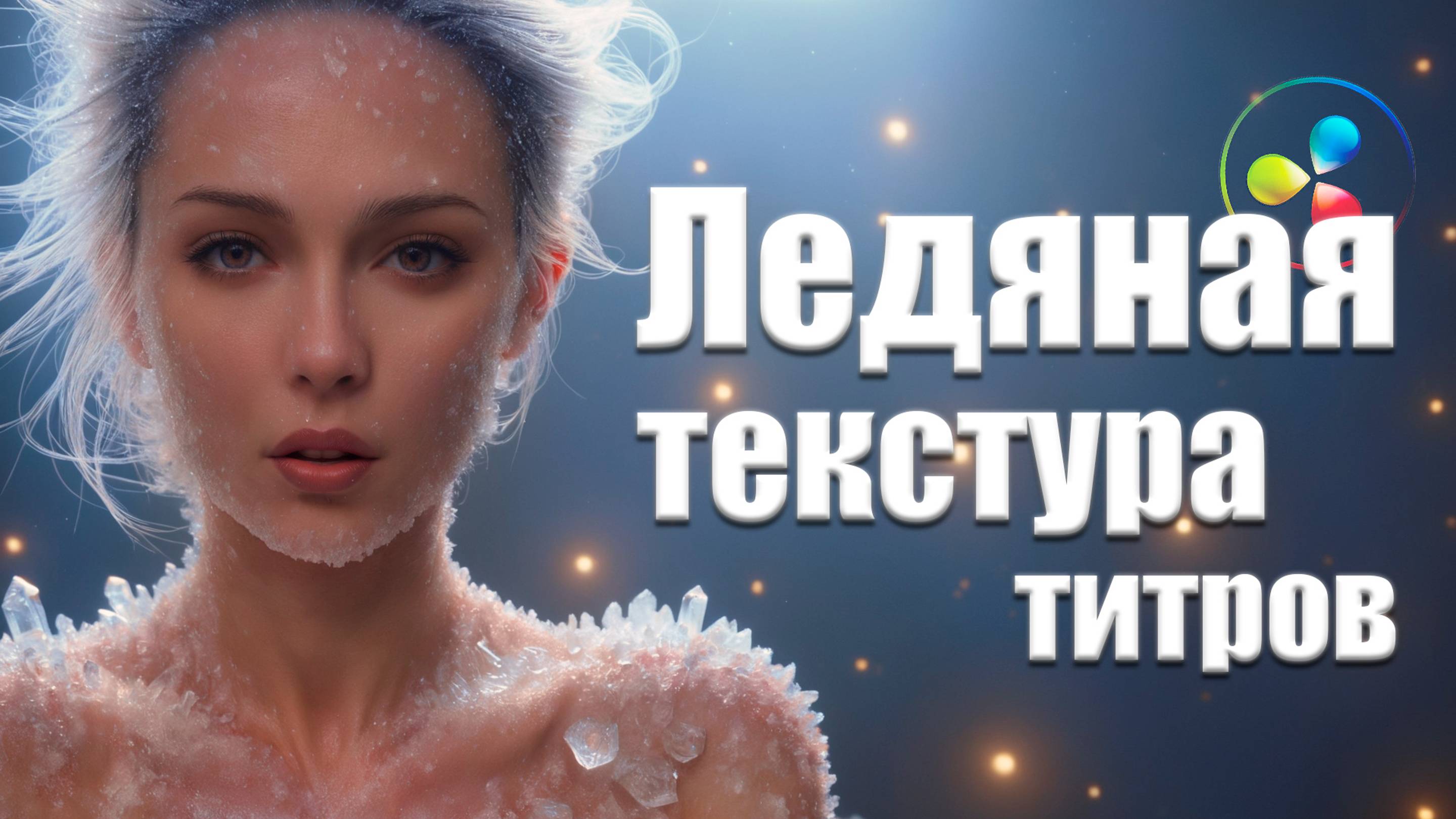 Быстрая текстура льда в Davinci Resolve Fusion