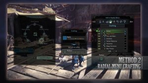 Radial Menu Crafting : Monster Hunter World