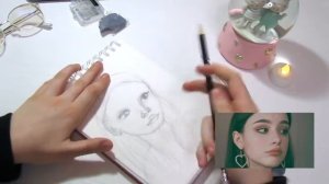 Рисунок по фотографии из Pinterest