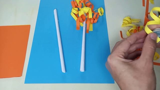 Аппликация " Берёза" из бумаги