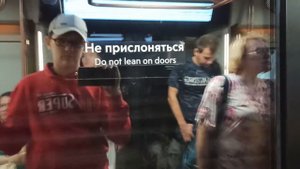 Московское метро. Поезд Москва 2020 Кольцевая линия перегон Новослободская- Проспект Мира