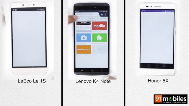 LeEco Le 1s v/s Lenovo K4 Note v/s Honor 5X: Which One is Faster: 91mobiles [Speedtest] смотреть онлайн
