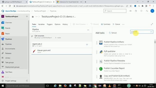 How to generate cucumber html 'Simple' and 'Foundation' report format in Azure Devops CI pipeline |