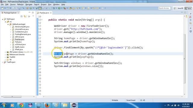Selenium WebDriver Handling Popup | Window