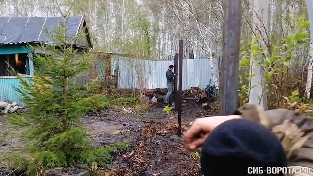 Как поставить откатные ворота на болотистой почве? смотреть онлайн