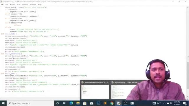 Python Project | CBSE | Class 12 | Python Mysql Connectivity |CS and IP Bank Management System