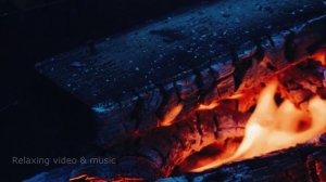 Костёр 4K! Пение птиц! Сверчки! Медитация!
