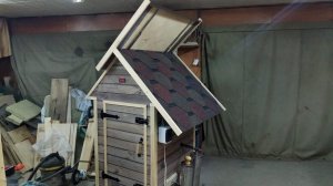Раздвижная крыша для деревянной коптильни
