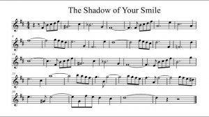 The Shadow of Your Smile notes alto saksofon. Ноты для альта саксофона.